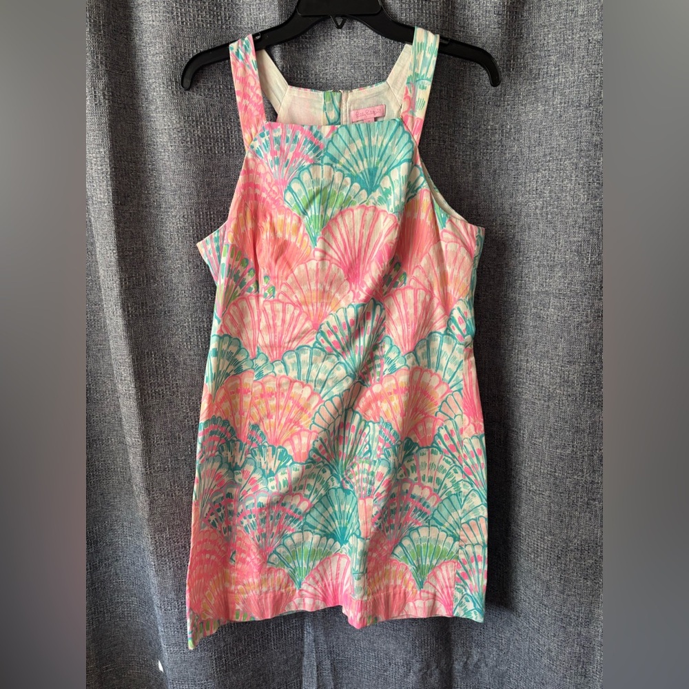Lilly Pulitzer Pink and Green Midi Dress